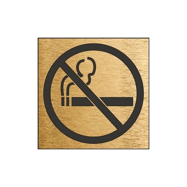 Accuform ENGRAVED ACCUPLY SIGN 3 in x 3 in PSG323BA, Engraved Plastic, 3 in x 3 in PSG323BA - main
